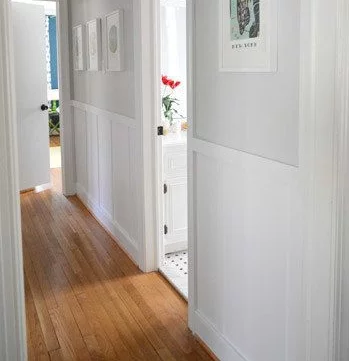 Paredes con revestimiento de madera. Pinterest.
