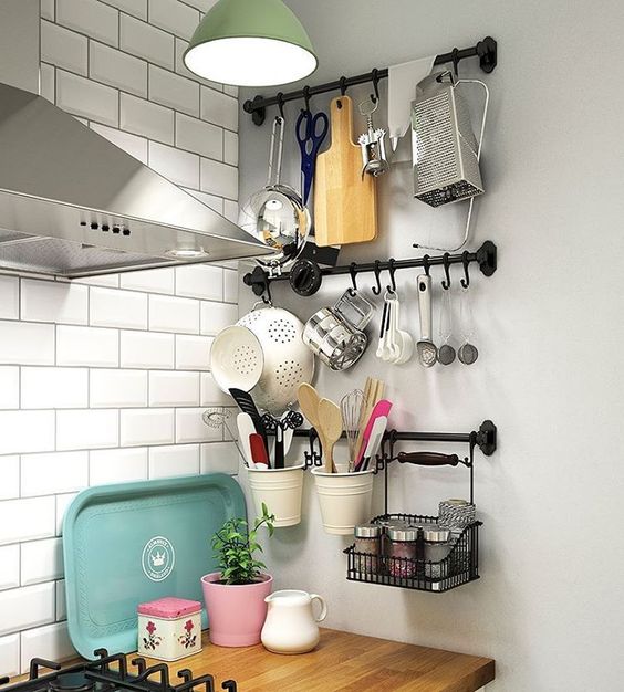 No desaproveches ni un centímetro de pared. Vía Pinterest.